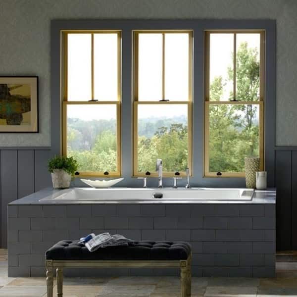 slide 2 of 3, American Standard Studio White Soaking Bathtub