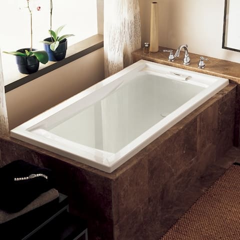 American Standard Evolution 72 Inch by 36 Inch Deep Soak Bathtub, White