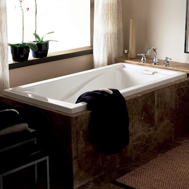 American Standard Evolution 72 Inch by 36 Inch Deep Soak Bathtub, White
