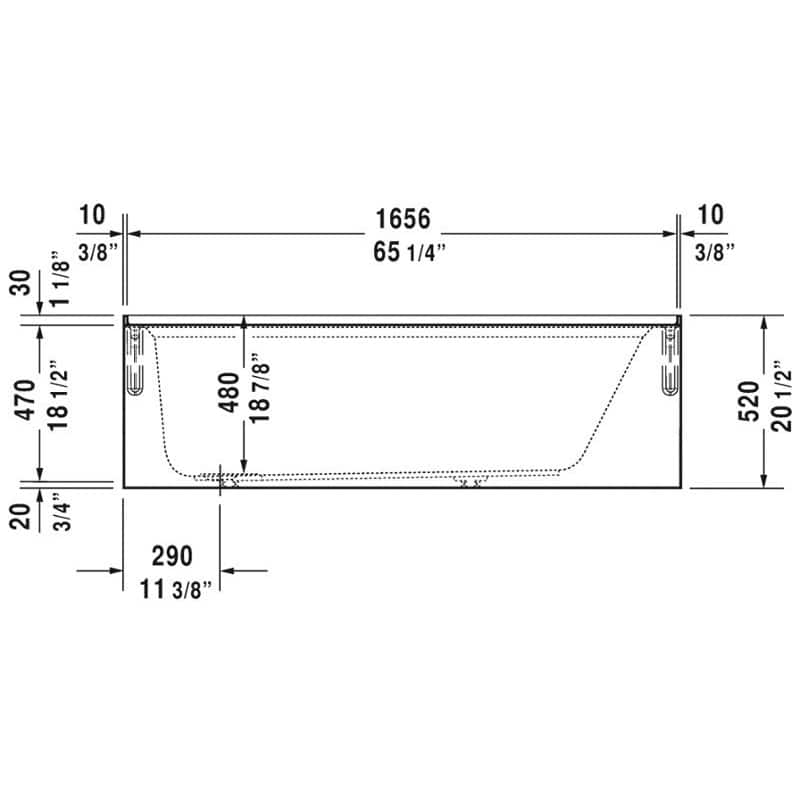 Duravit Architec 700408000000090 Soaking Bathtub