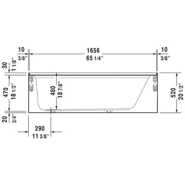 Duravit Architec 700408000000090 Soaking Bathtub On Sale Bed Bath