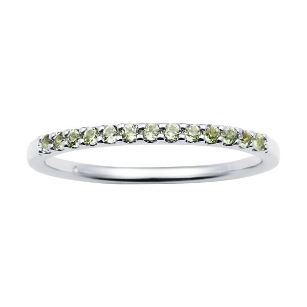birthstone bands stackable