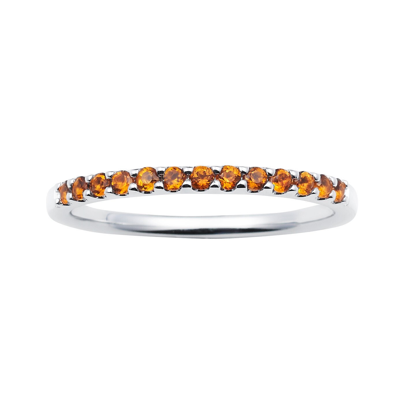 white gold citrine rings