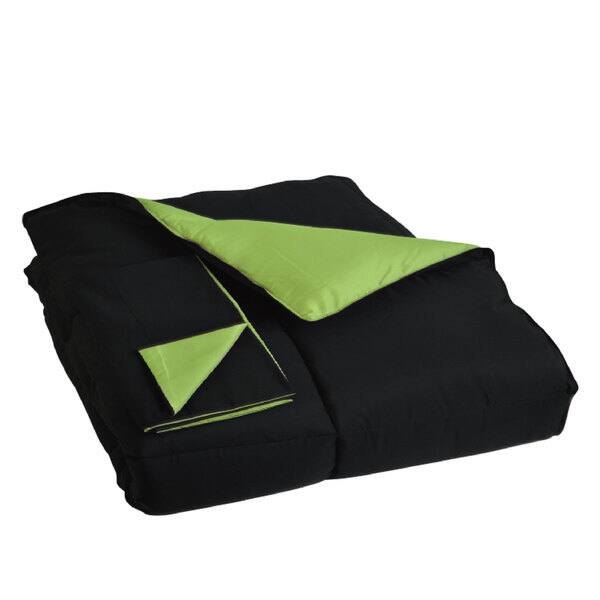 Shop Comfy Bedding Reversible Black Lime Green 3 Piece Comforter