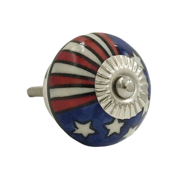 Shop US Flag Patriotic Ceramic Knob Pull for Drawers ...