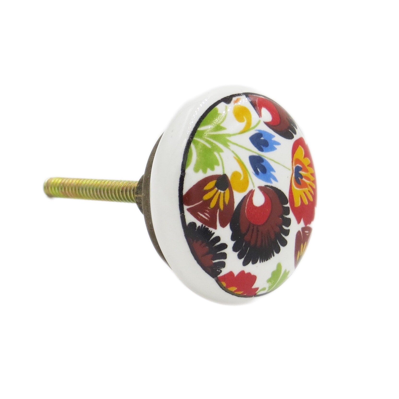 Shop Peacock Pattern Knob Pull For Drawers Cabinets And Doors