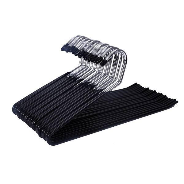 Trouser Hangers Pack of 20 Slack Pant Hangers Open-Ended Metal Easy Slide