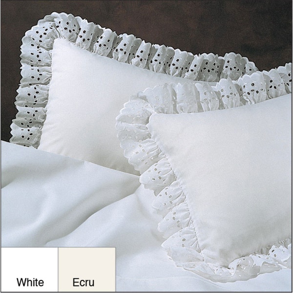 white pillow shams