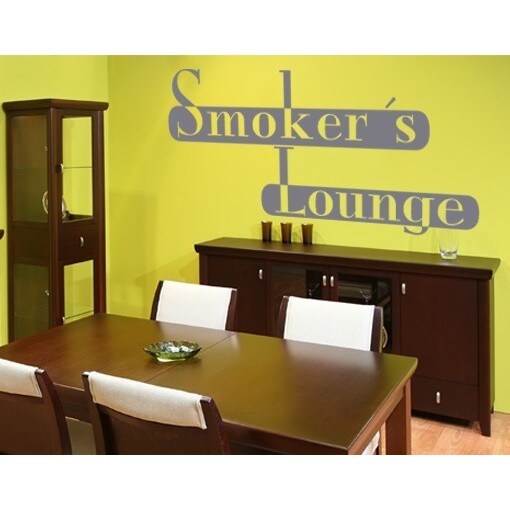 Shop Smoker's Lounge Wall Decal On Sale Free Shipping On Orders
