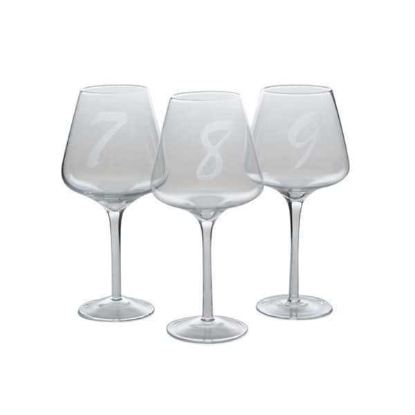 Set of 12 Numbered Vino Rojo