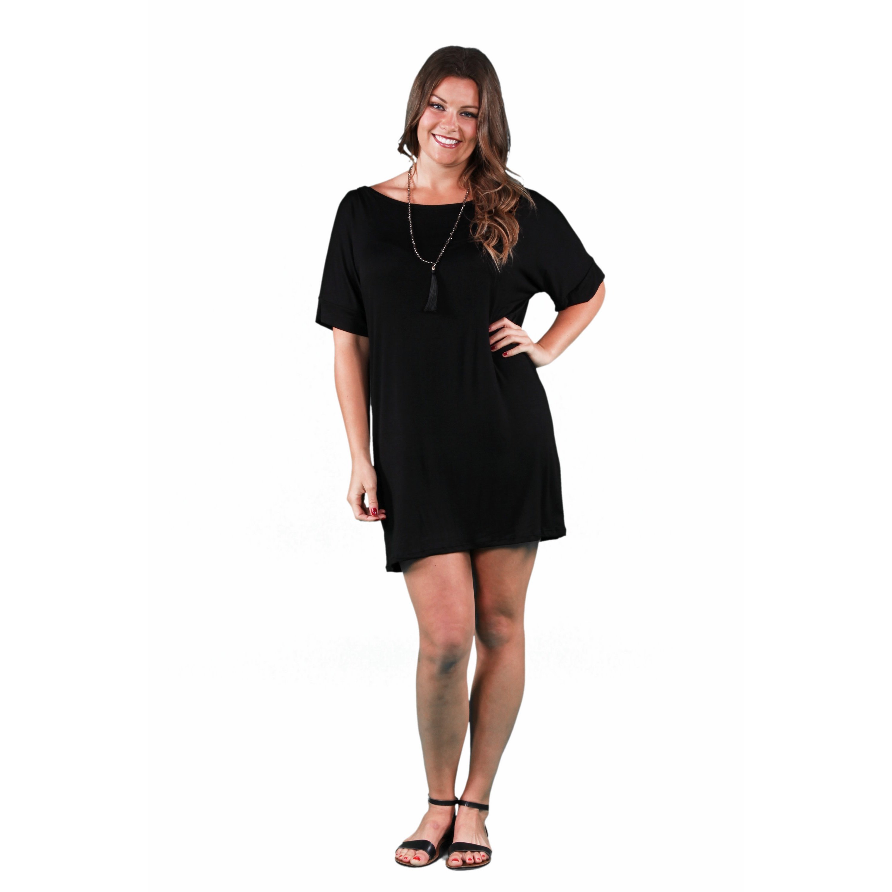 black dress shirt womens plus size