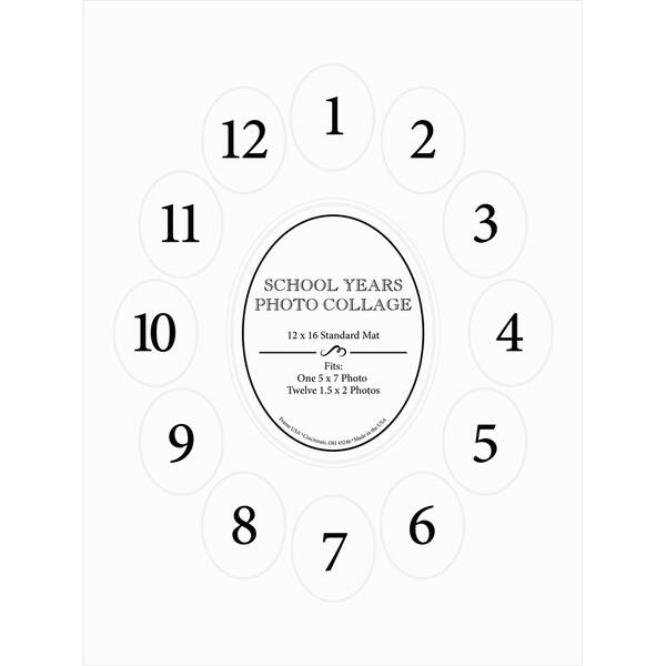 School Years Photo Collage 10x24 Or 12x16 Mat Only Free School Years Photo Collage 10x24 Or 12x16 Mat Only