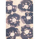 preview thumbnail 1 of 16, Handmade Indo Poppy Rug (India) 4'6" x 6'6" - Grey