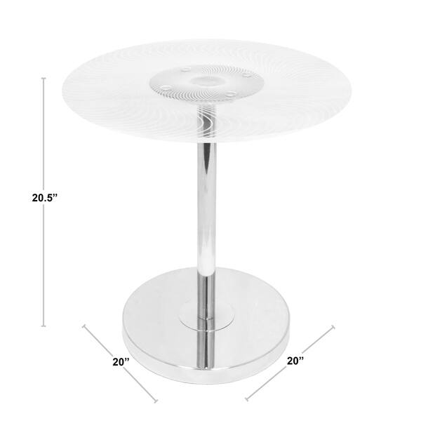 Modern Spyra Light Up Color Changing End Table Overstock 11552078
