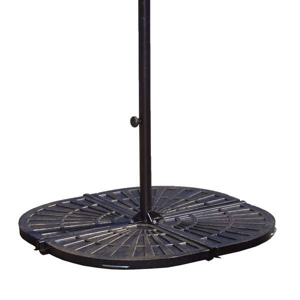 Sunnydaze Heavy Duty Cantilever Offset Patio Umbrella Base Plate Weights With Design For Outdoor Cross Style