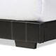 preview thumbnail 5 of 3, Baxton Studio Sousanna Modern and Contemporary Full Size Black Faux Leather Platform Bed