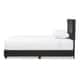 preview thumbnail 3 of 3, Baxton Studio Sousanna Modern and Contemporary Full Size Black Faux Leather Platform Bed