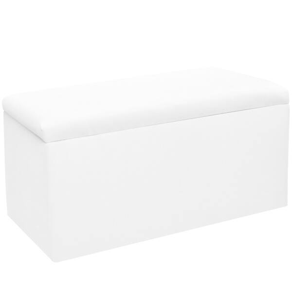 Shop Skyline Furniture Kids Storage Bench In Duck White Free