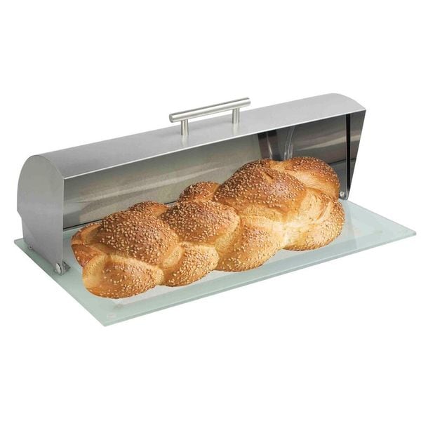 home it stainless steel bread box