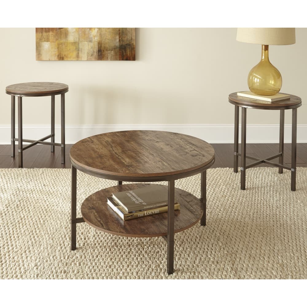 Sonoma Distressed Brown 3-piece Occasional Table Set by Greyson Living