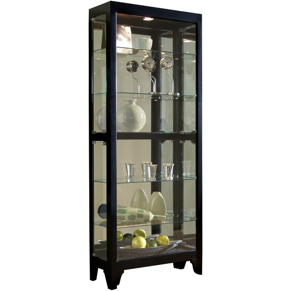 shop black bunching curio cabinet - on sale - free shipping today