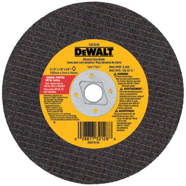 Shop Dewalt DW3511 7" Abrasive Circular Saw Blades Free Shipping On