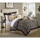 Chic Home Tullia Black/Beige Reversible 8-Piece Comforter/Quilt Set ...