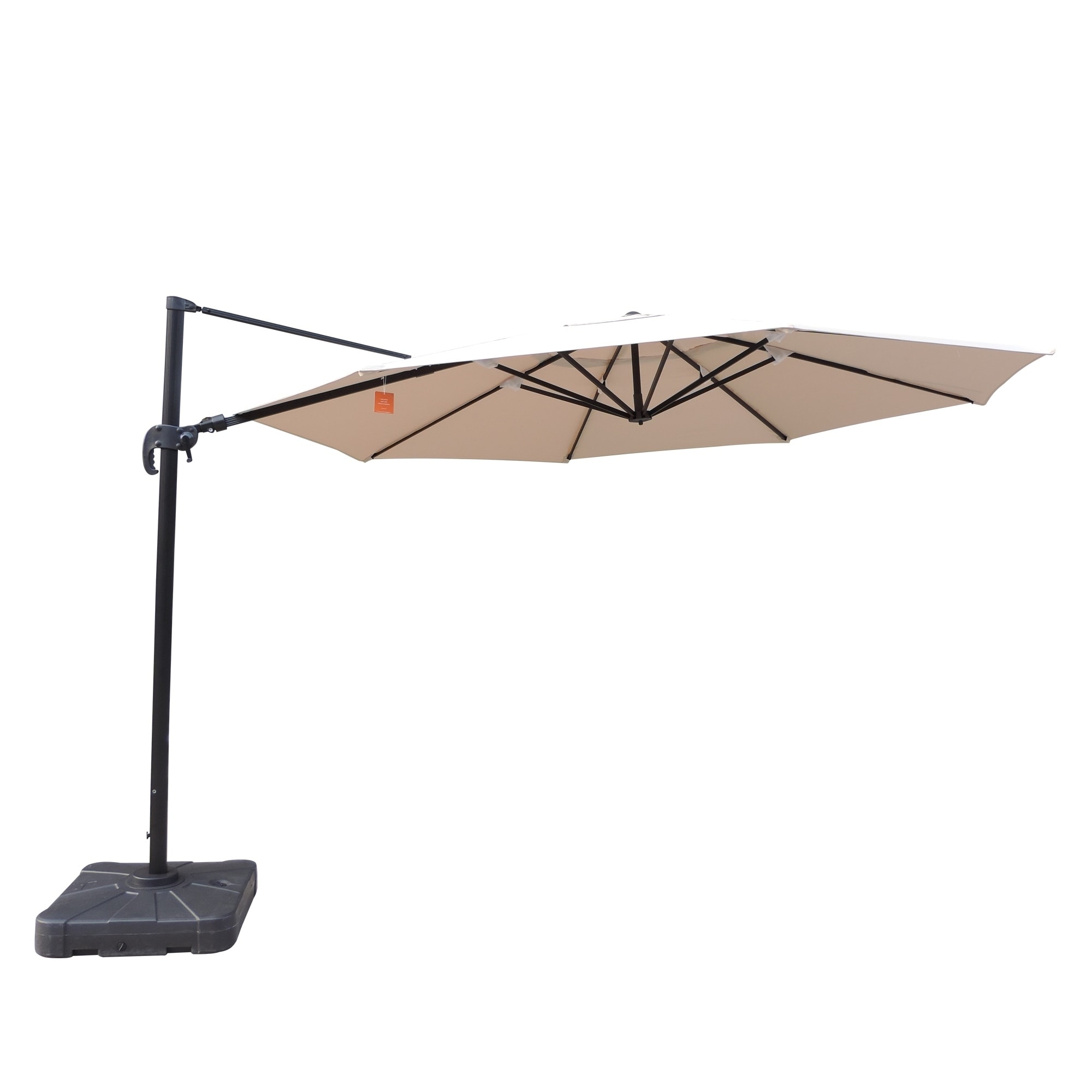 Shop Black Friday Deals On Victoria 13 Foot Octagon Cantilever Patio Umbrella In Sunbrella Acrylic Overstock 11582427