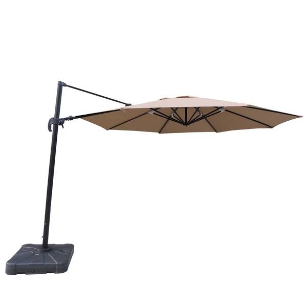 Shop Black Friday Deals On Victoria 13 Foot Octagon Cantilever Patio Umbrella In Sunbrella Acrylic Overstock 11582427