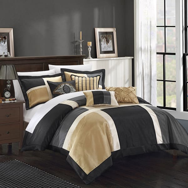 black and gold comforter set