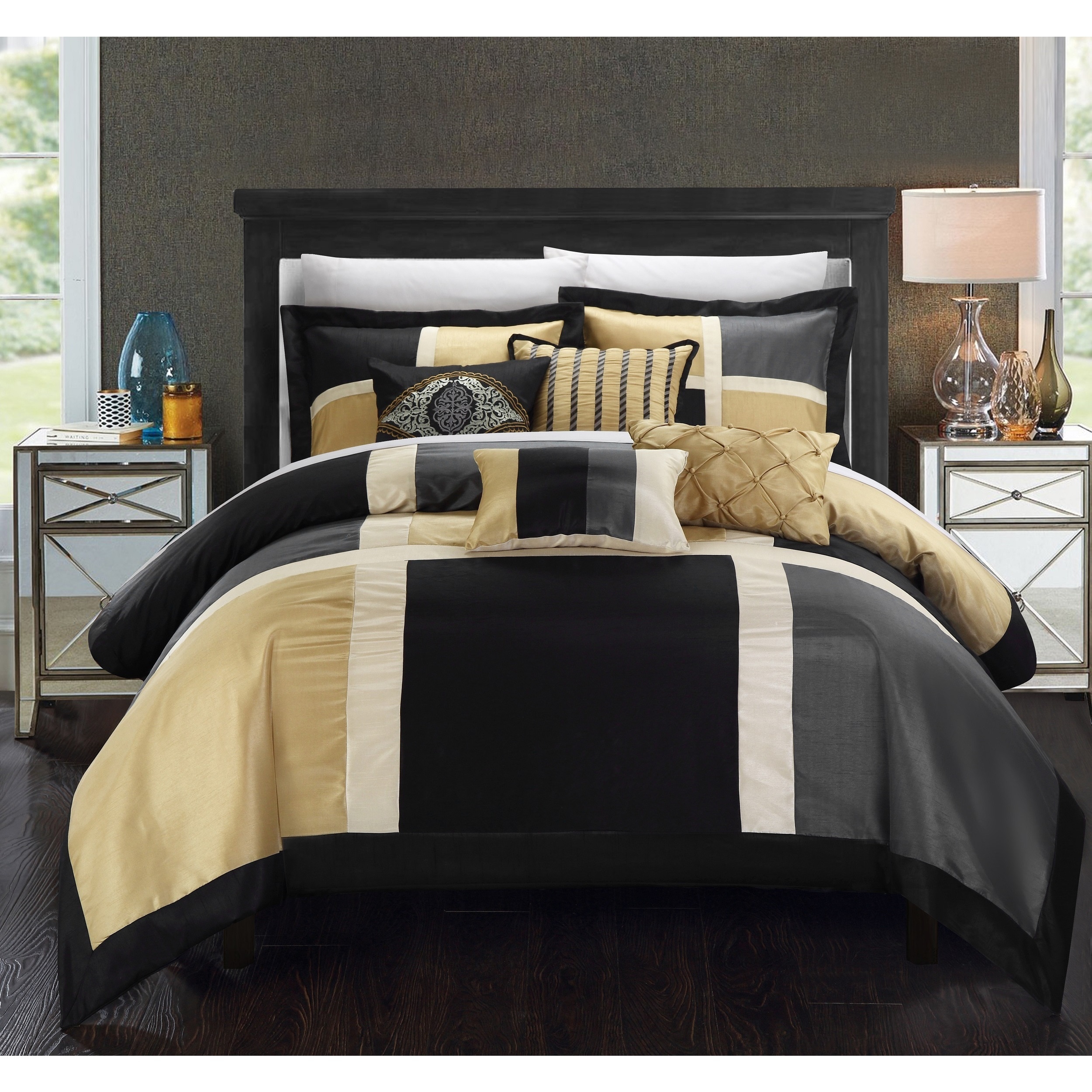 black and tan bedding sets