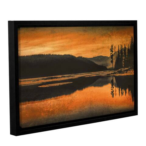 ArtWall Don Schwartz's 'Sparks Lake Serenity' Gallery Wrapped Floater-framed Canvas