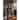 Brown Finish Transitional Front 2-door Glass Curio Cabinet - 34 x 17 x 80 