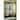 Chocolate Cherry Finish Two-way Sliding Door Curio Cabinet