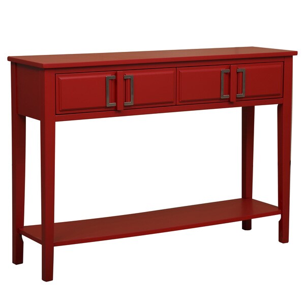 Bold Red Console Table - Free Shipping Today - Overstock.com - 18523808