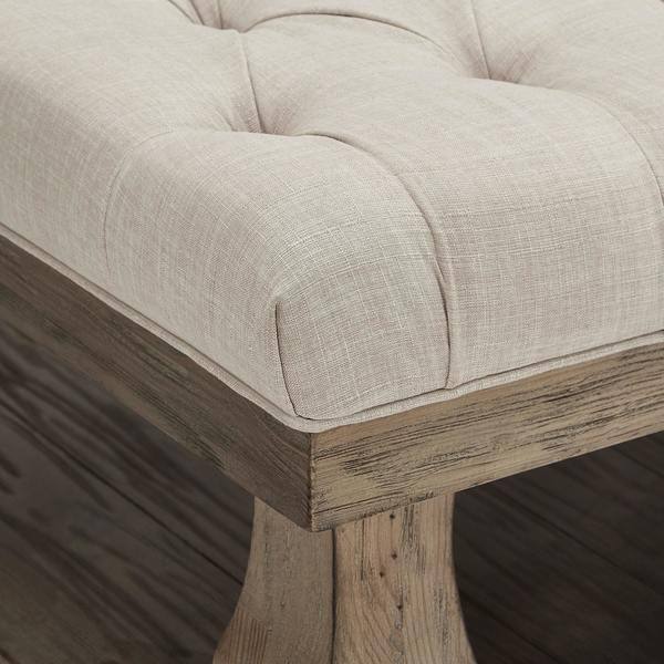 Knightsbridge Linen Baluster Cocktail Ottoman By Inspire Q Artisan Overstock 11583012