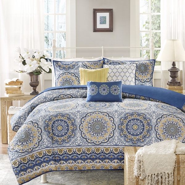 Madison Park Moraga 2-in-1 Duvet Cover/Coverlet Set - Free Shipping Today - 0 - 18524318
