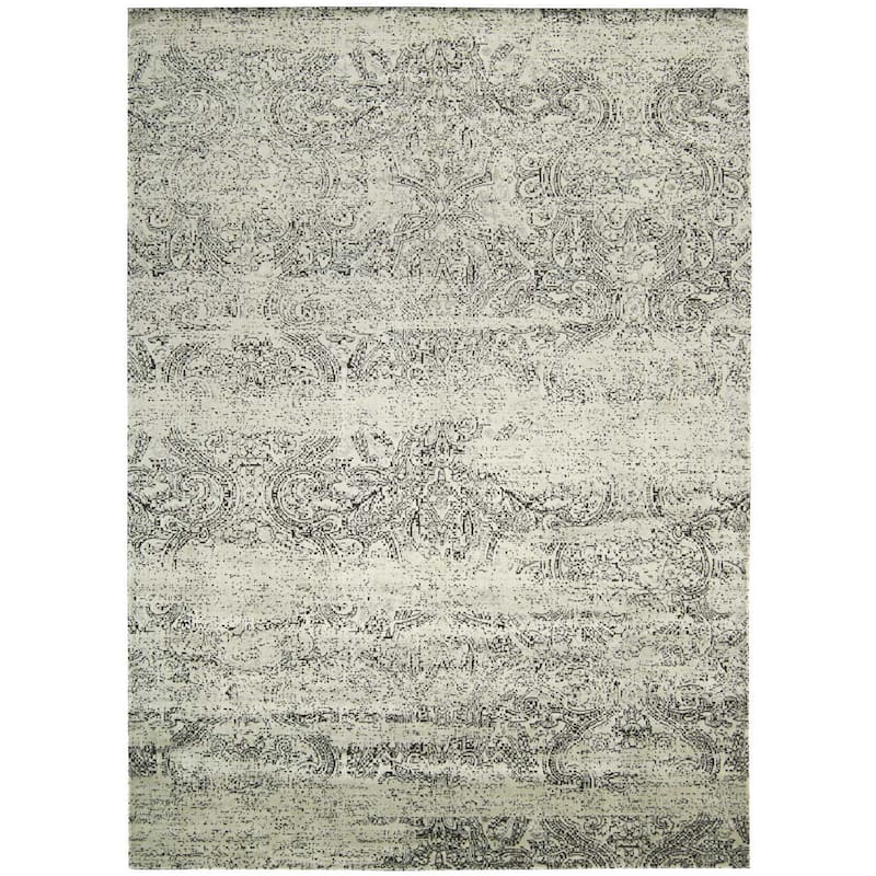 Nourison Luminance LUM11 Area Rug - 3'5" x 5'5" - Ivory/Black - Runner/Rectangle