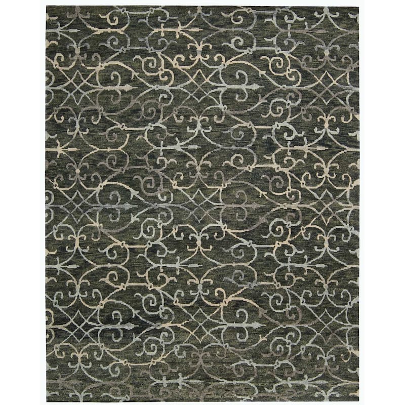 Nourison Tahoe Modern MTA05 Area Rug - 5'6" x 8'6" - Black - Rectangle