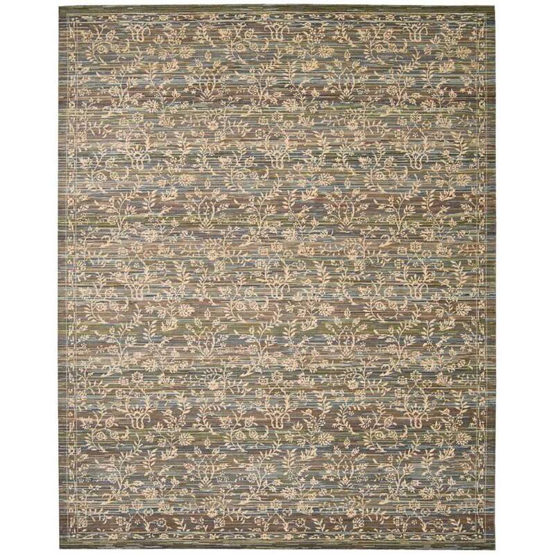 Nourison Rhapsody Area Rug - Blue - 5' 6" x 8' - Rectangle