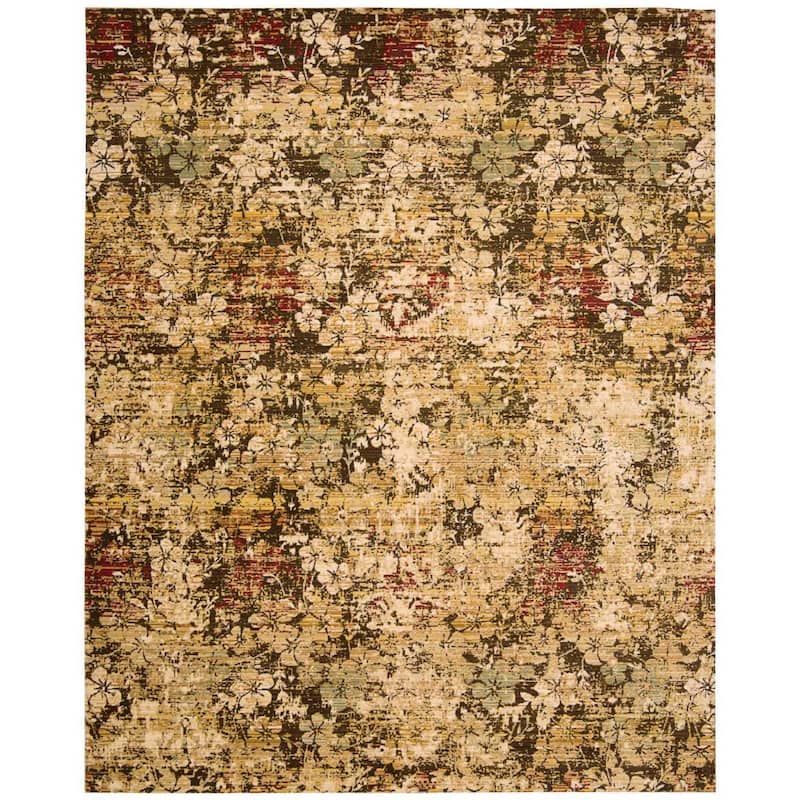 Nourison Rhapsody RH004 Area Rug - Beige - 5' 6" x 8'