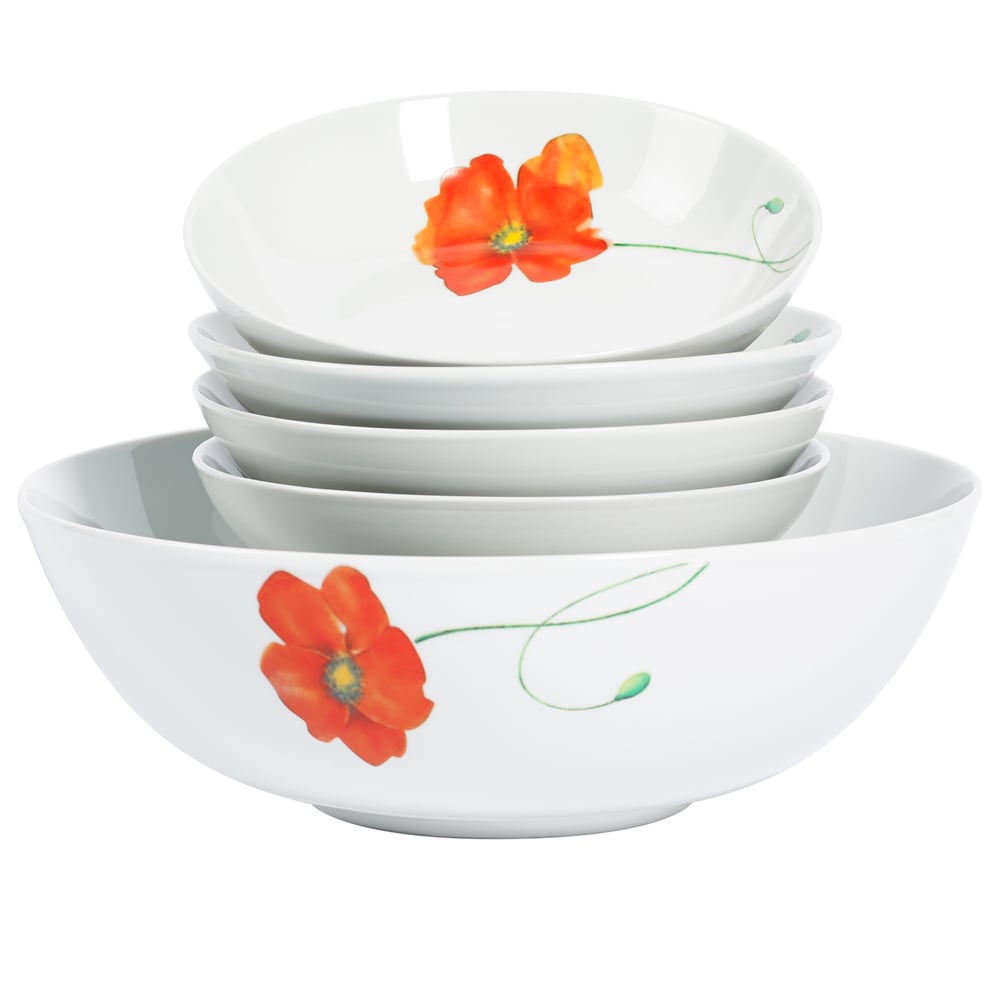 Sweet Romance Blossom 12PCS Dinnerware Set Dishwasher Safe Plates Bowls  Dining