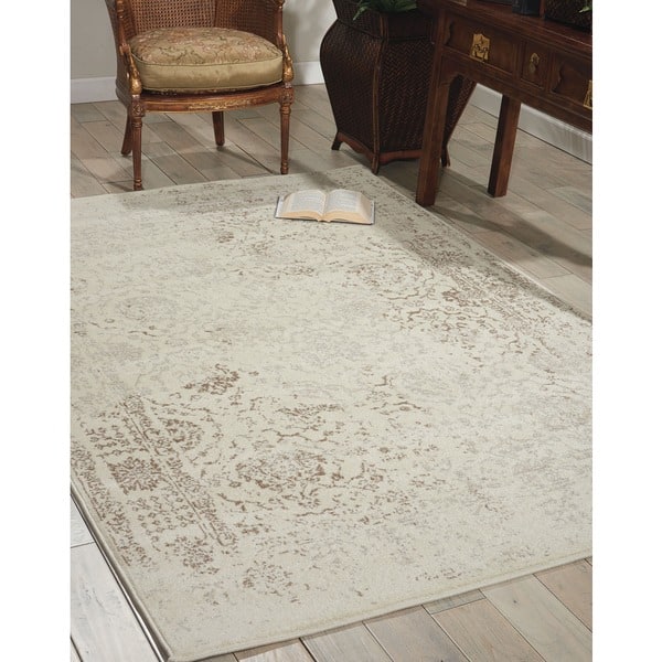 slide 2 of 14, Nourison Ma05 Glistening Nights MA510 Area Rug 5'3" x 7'6" - Ivory - Runner/Rectangle
