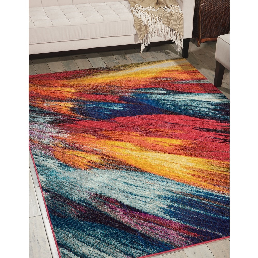 Nourison Celestial Abstract Colorful Area Rug