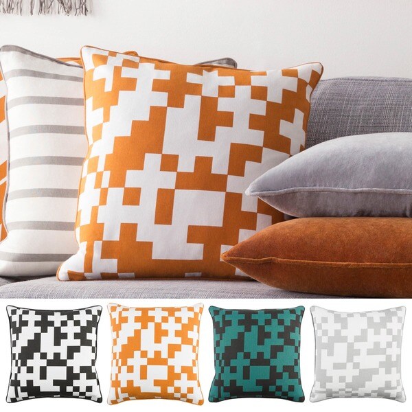 Decorative 18-inch Annes Feather Down or Polyester Filled Throw Pillow