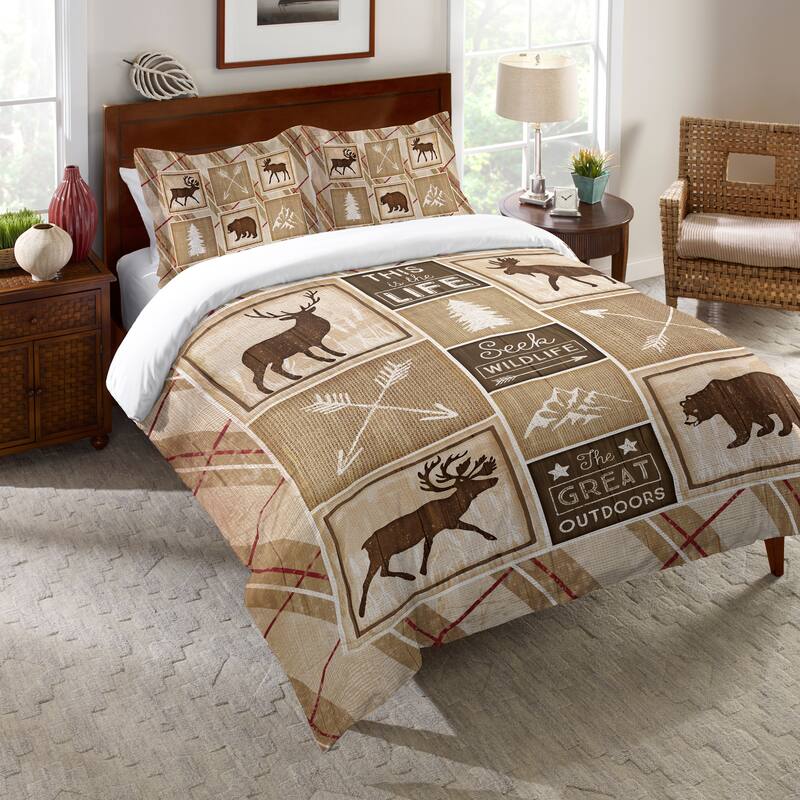 Laural Home Rustic Cabin Comforter - Queen