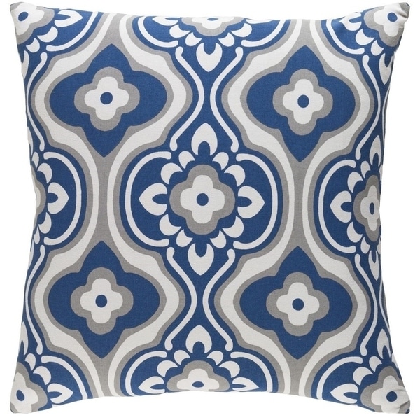 Decorative 18-inch Dalal Feather Down or Polyester Filled Throw Pillow