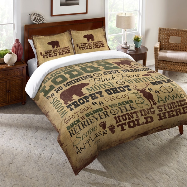 Laural Home Lodge Words Comforter