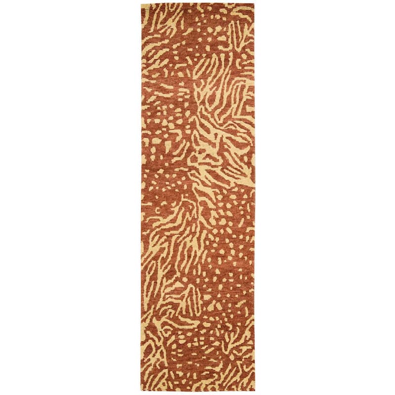 Nourison Tahoe Modern MTA02 Area Rug - 2'3" x 8' Runner - Orange - Runner/Rectangle