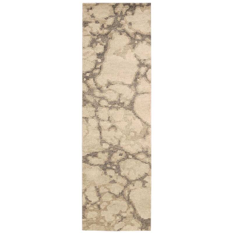 Nourison Tahoe Modern MTA01 Area Rug - 2'3" x 8' Runner - Grey - Runner/Rectangle
